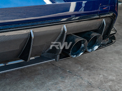 RW Carbon BMW G82 G83 M4 RWS Carbon Fiber Lower Diffuser-Exterior-Silicon Valley Bimmer