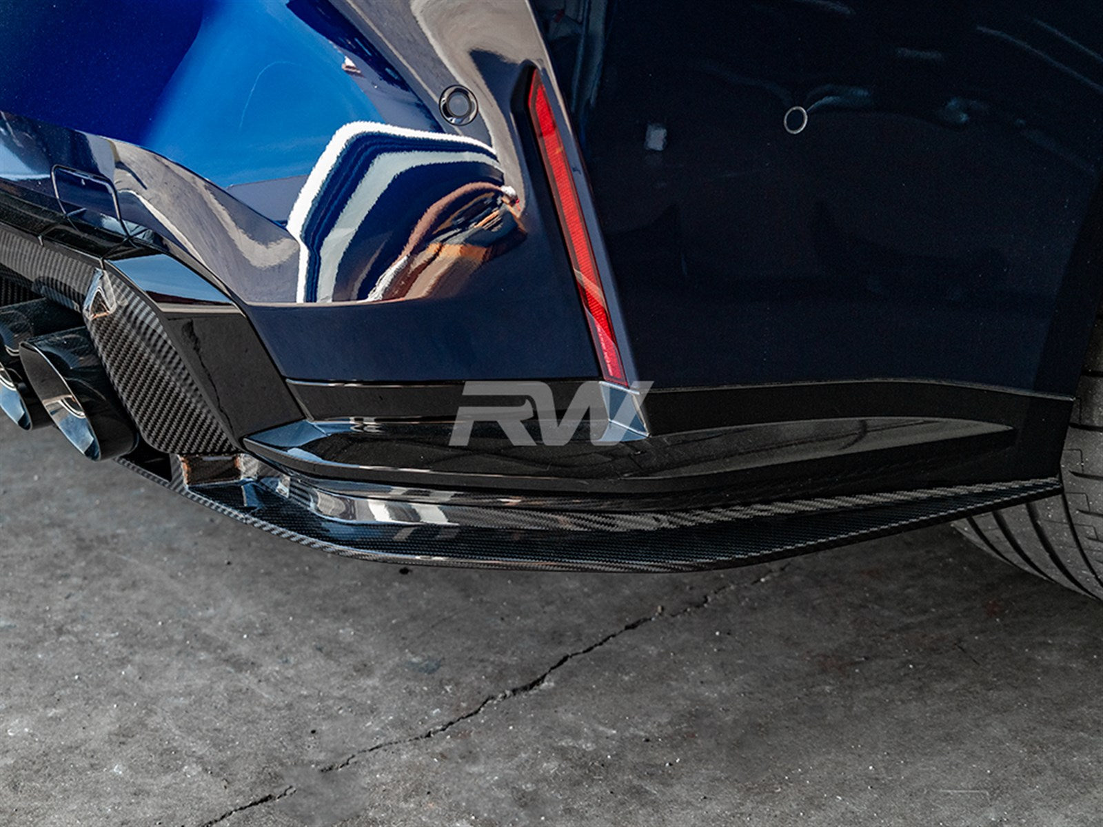 RW Carbon BMW G82 G83 M4 RWS Carbon Fiber Lower Diffuser-Exterior-Silicon Valley Bimmer