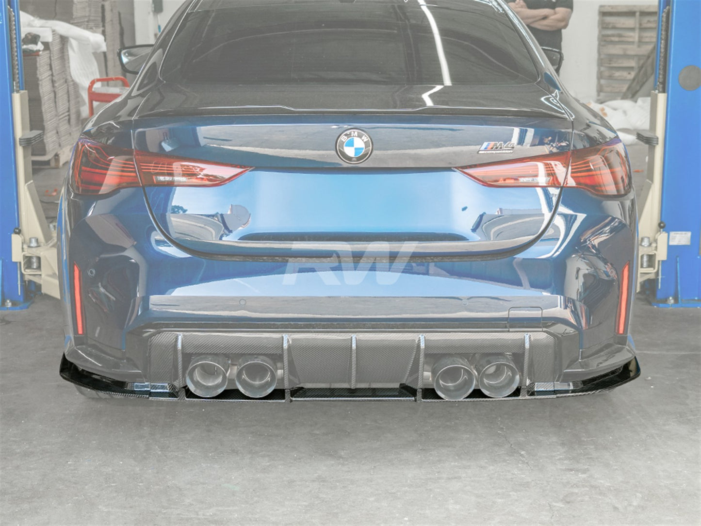 RW Carbon BMW G82 G83 M4 RWS Carbon Fiber Lower Diffuser-Exterior-Silicon Valley Bimmer