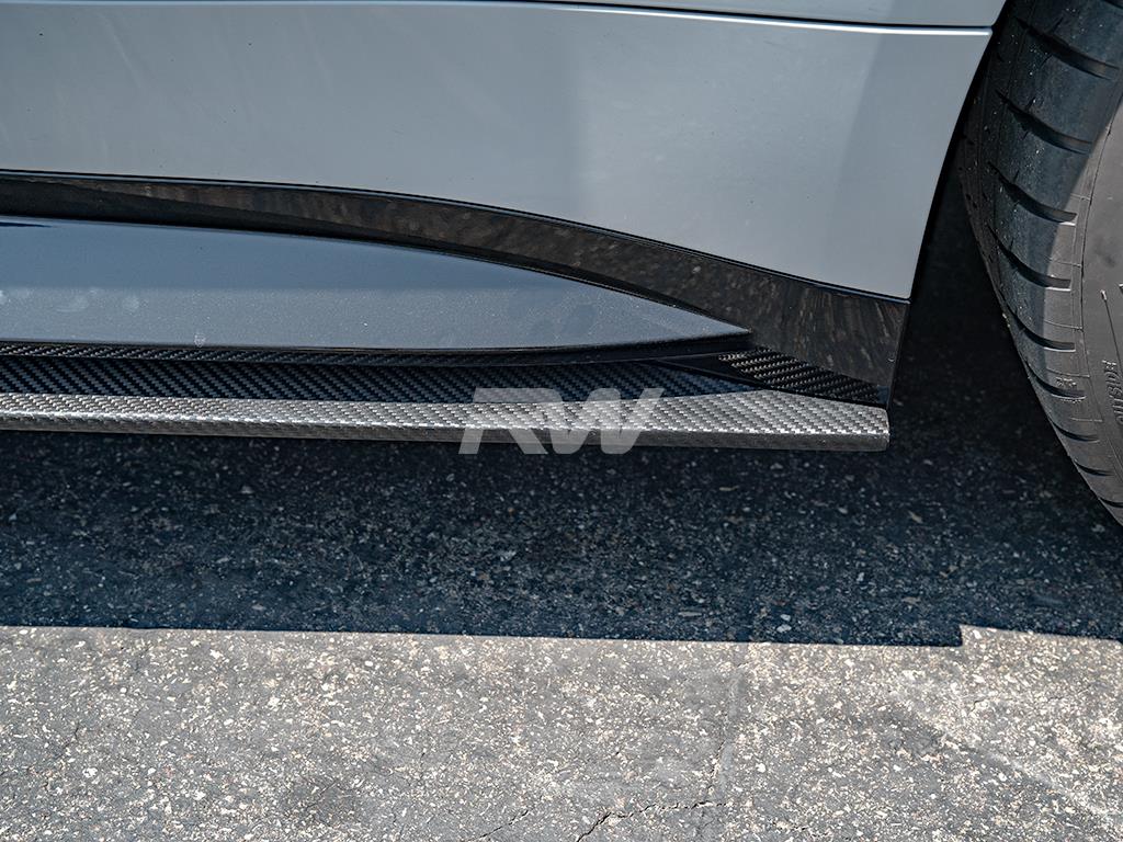 BMW G82 G83 M4 RWS Carbon Fiber Side Skirt Extensions