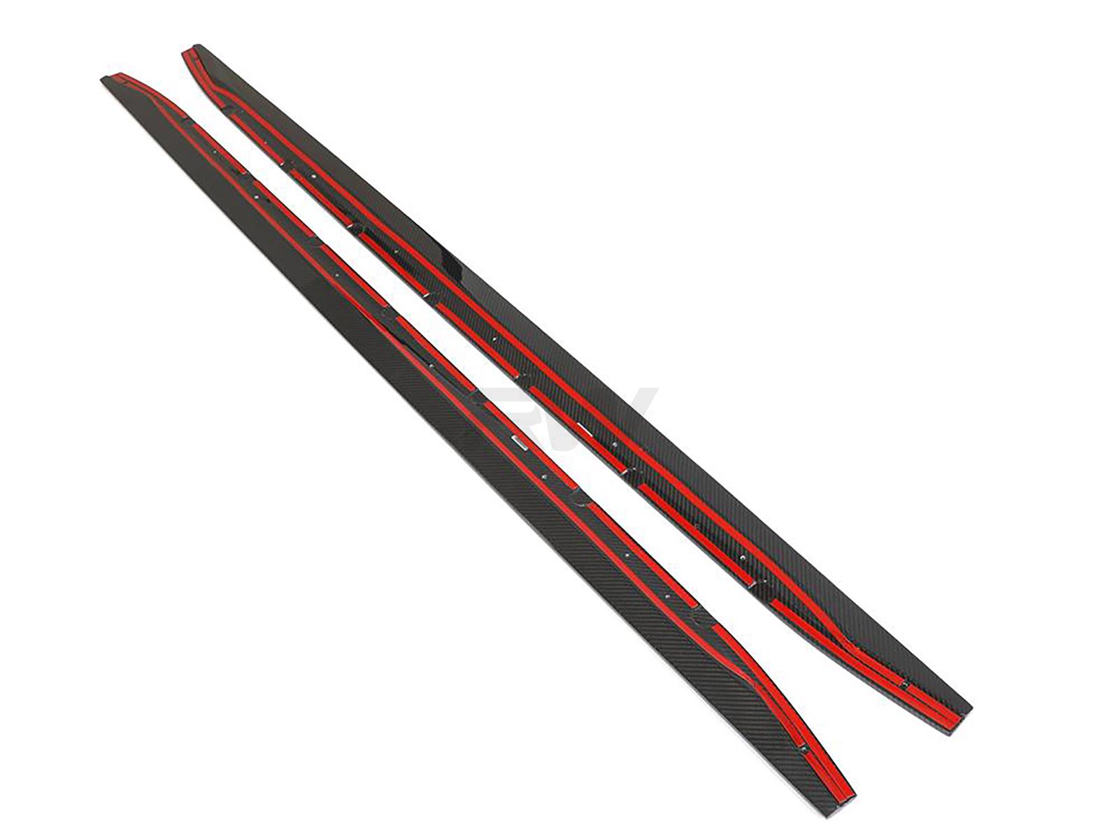 BMW G82 G83 M4 RWS Carbon Fiber Side Skirt Extensions