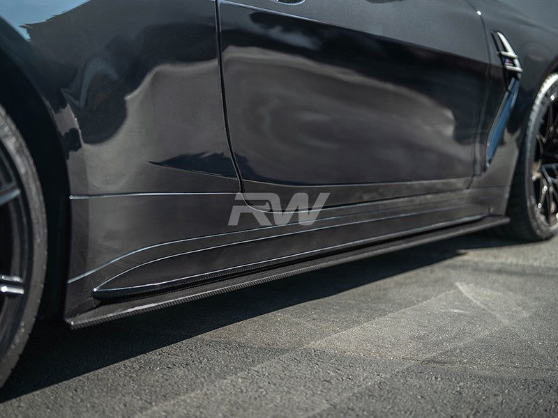 BMW G82 G83 M4 RWS Carbon Fiber Side Skirt Extensions
