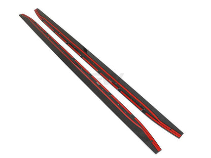 BMW G82 G83 M4 RWS Carbon Fiber Side Skirt Extensions