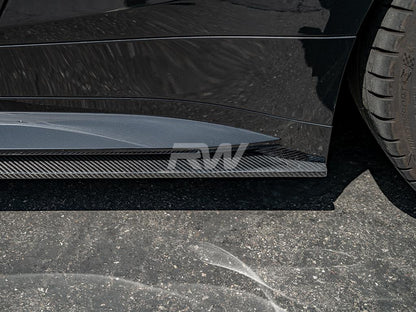 BMW G82 G83 M4 RWS Carbon Fiber Side Skirt Extensions