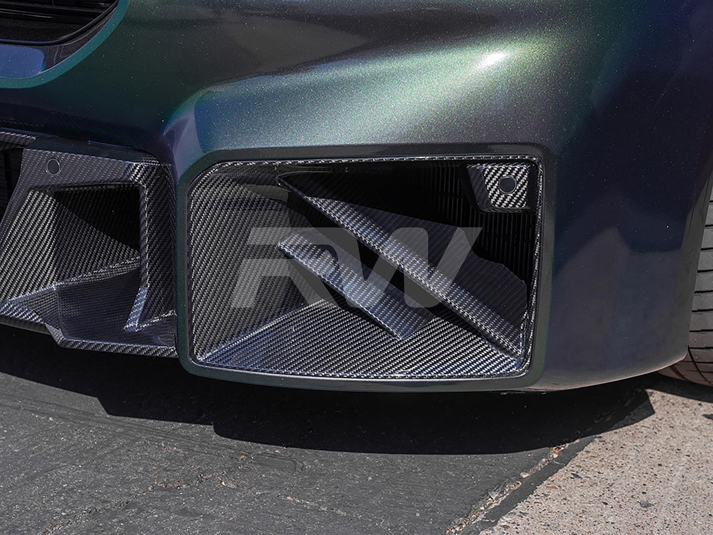 RW Carbon BMW G87 Dual Slat Carbon Fiber Duct Trims-Exterior-Silicon Valley Bimmer