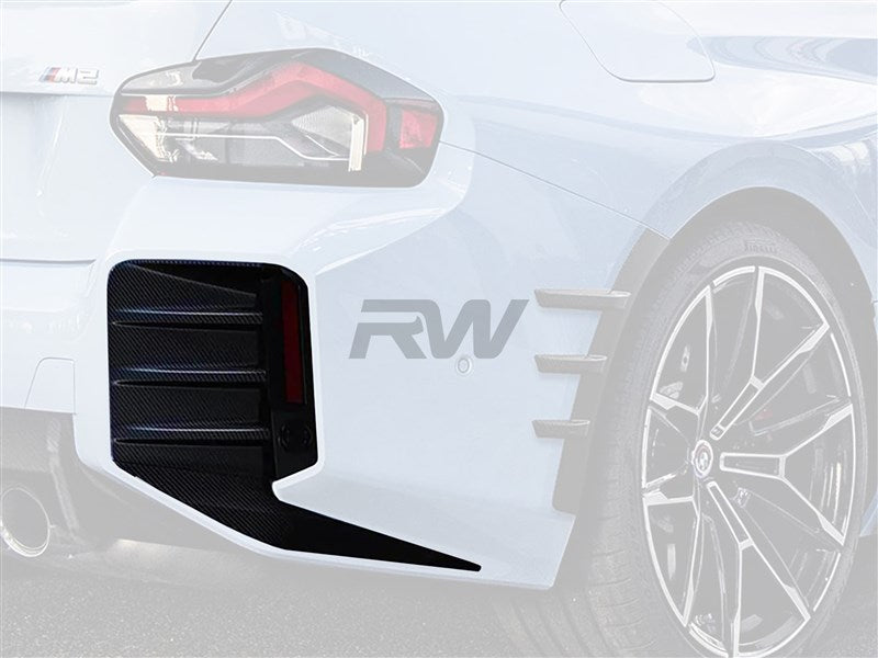 RW Carbon BMW G87 M2 CF Performance Style Rear Bumper Trim-Exterior-Silicon Valley Bimmer