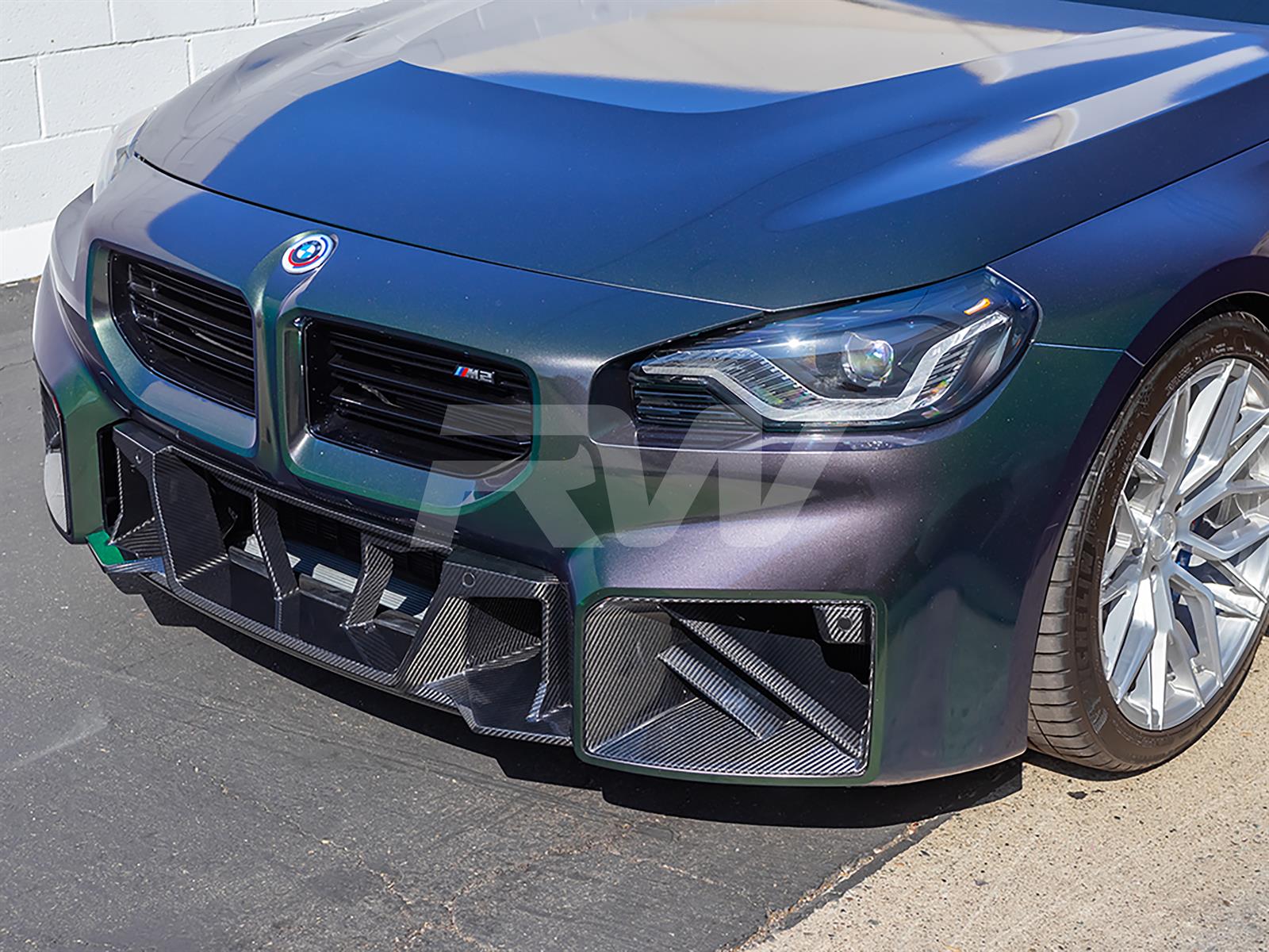 RW Carbon BMW G87 M2 Carbon Fiber Center Bumper Trim-Exterior-Silicon Valley Bimmer