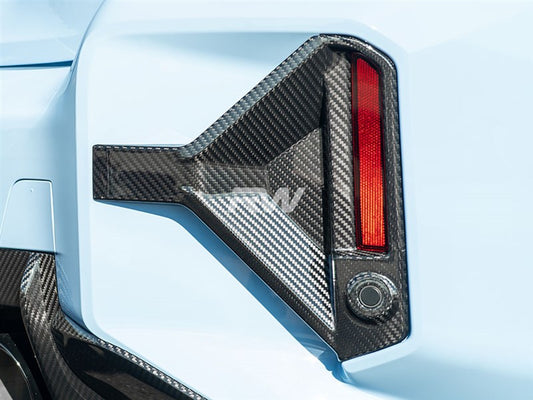RW Carbon BMW G87 M2 Carbon Fiber DTM Rear Reflector Trim-Exterior-Silicon Valley Bimmer