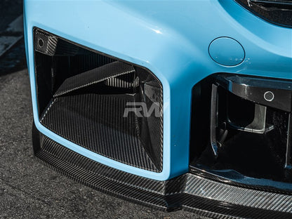 RW Carbon BMW G87 M2 Carbon Fiber Front Duct Trims-Exterior-Silicon Valley Bimmer