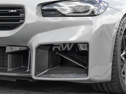 RW Carbon BMW G87 M2 Carbon Fiber Front Duct Trims-Exterior-Silicon Valley Bimmer