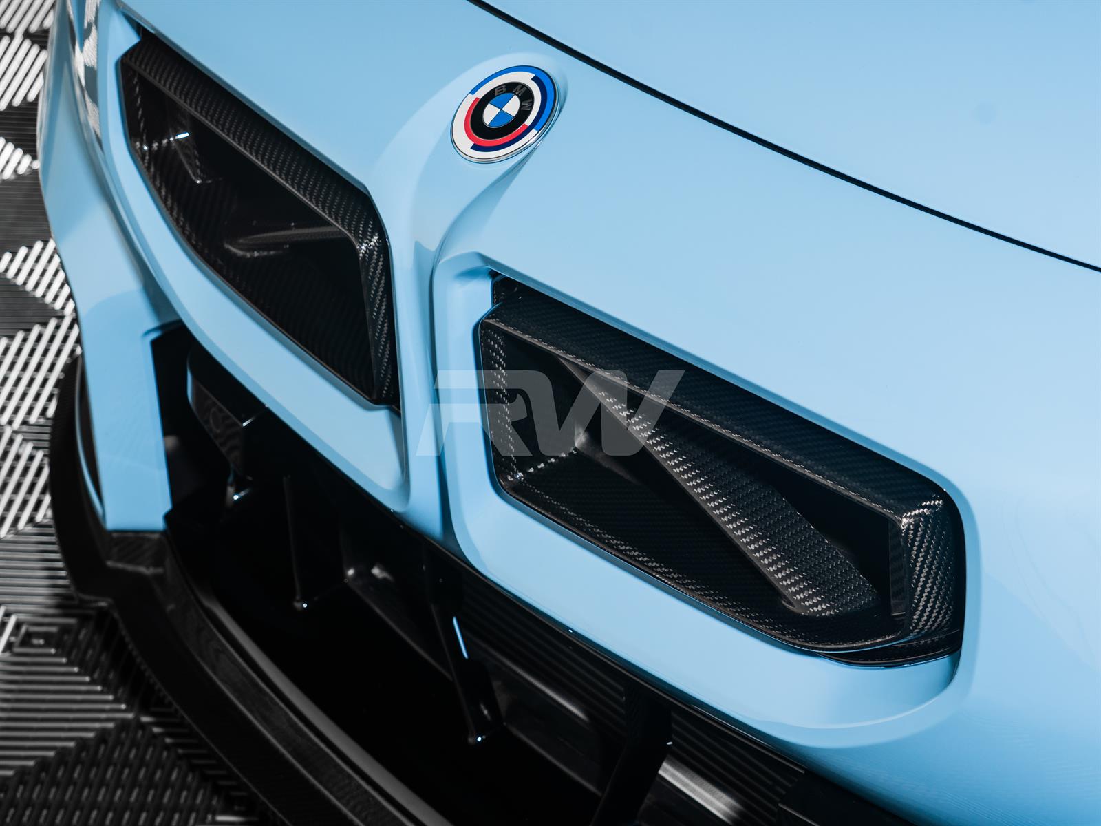RW Carbon BMW G87 M2 Carbon Fiber GTX Replacement Grilles-Exterior-Silicon Valley Bimmer
