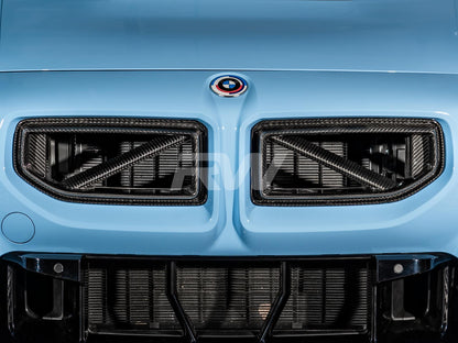 RW Carbon BMW G87 M2 Carbon Fiber GTX Replacement Grilles-Exterior-Silicon Valley Bimmer