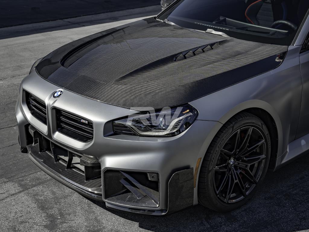 RW Carbon BMW G87 M2 Carbon Fiber Performance Style Front Lip-Exterior-Silicon Valley Bimmer