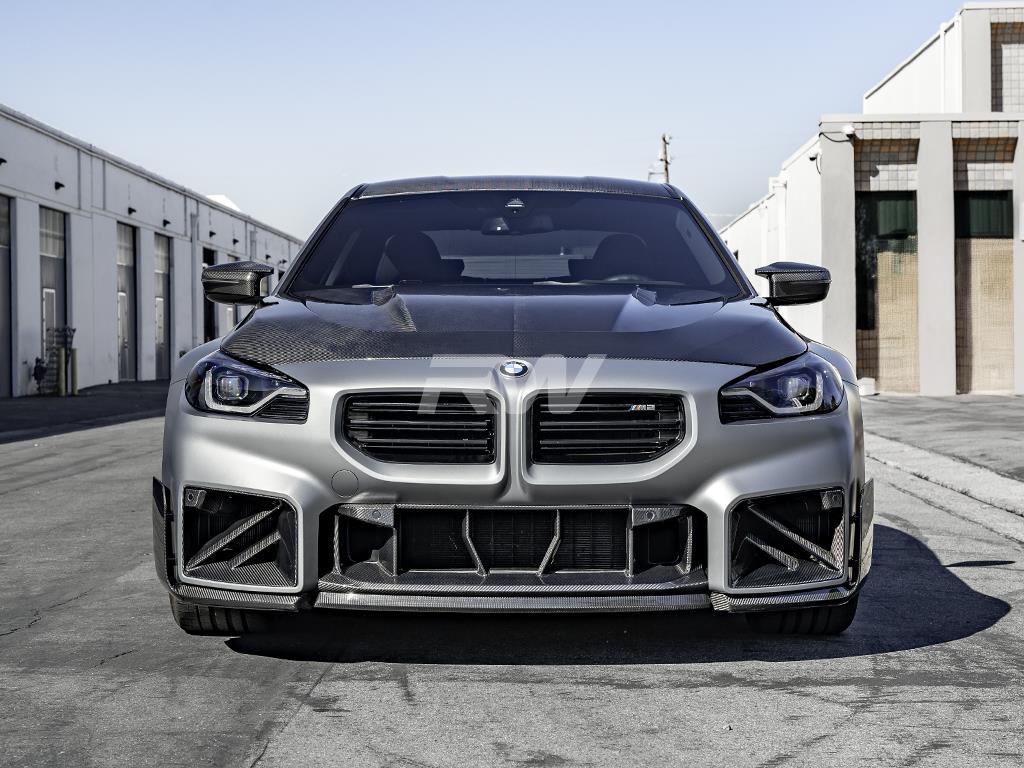 RW Carbon BMW G87 M2 Carbon Fiber Performance Style Front Lip-Exterior-Silicon Valley Bimmer
