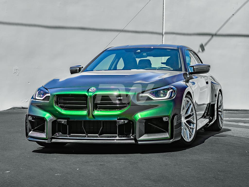 RW Carbon BMW G87 M2 Carbon Fiber Performance Style Front Lip-Exterior-Silicon Valley Bimmer