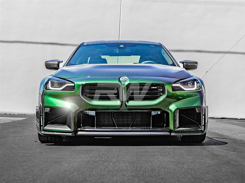 RW Carbon BMW G87 M2 Carbon Fiber Performance Style Front Lip-Exterior-Silicon Valley Bimmer