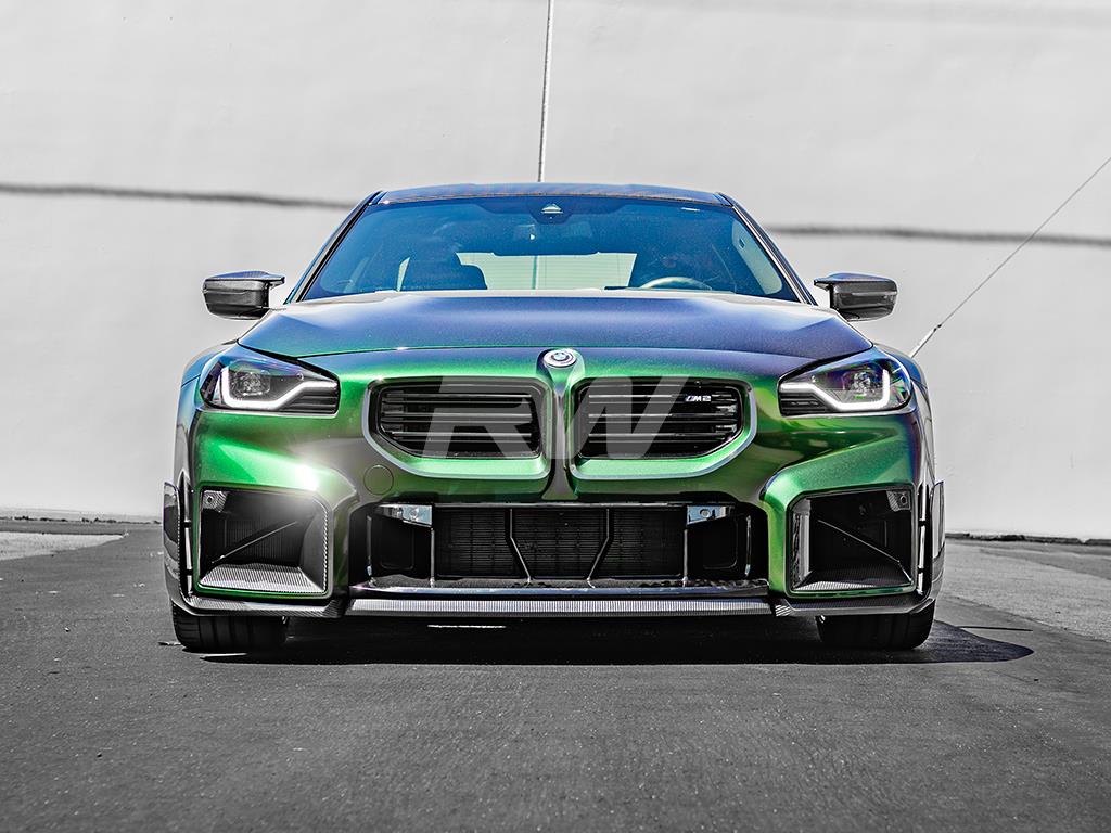 RW Carbon BMW G87 M2 Carbon Fiber Performance Style Front Lip-Exterior-Silicon Valley Bimmer