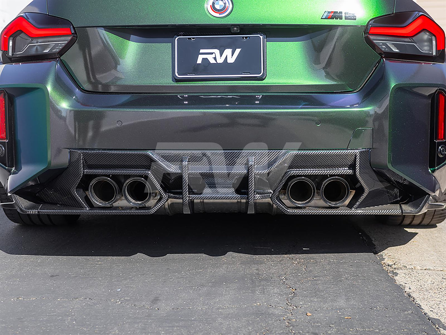 RW Carbon BMW G87 M2 DTM Carbon Fiber Rear Diffuser-Exterior-Silicon Valley Bimmer