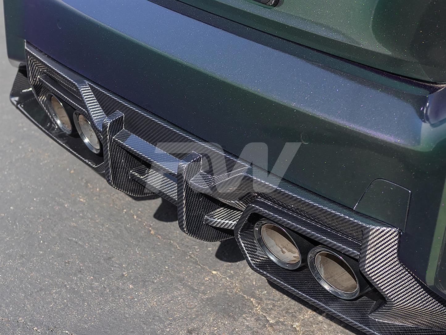 RW Carbon BMW G87 M2 DTM Carbon Fiber Rear Diffuser-Exterior-Silicon Valley Bimmer