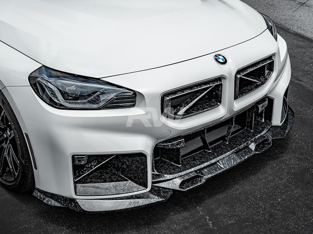RW Carbon BMW G87 M2 Forged Carbon GTX Front Lip-Exterior-Silicon Valley Bimmer