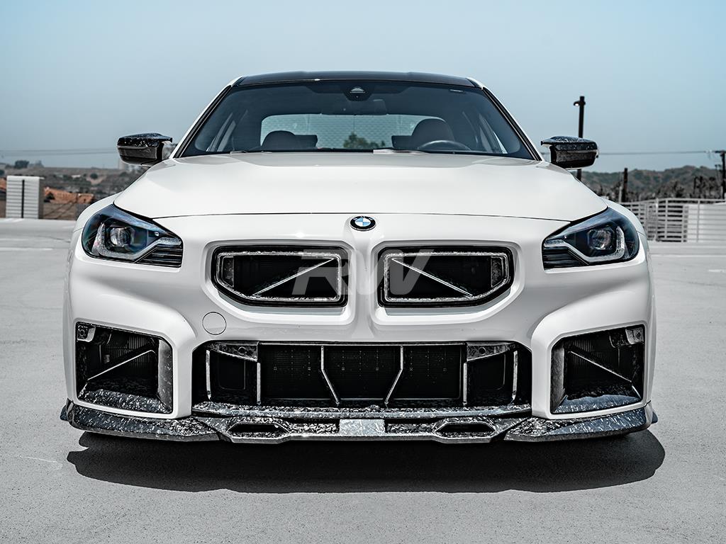 RW Carbon BMW G87 M2 Forged Carbon GTX Front Lip-Exterior-Silicon Valley Bimmer