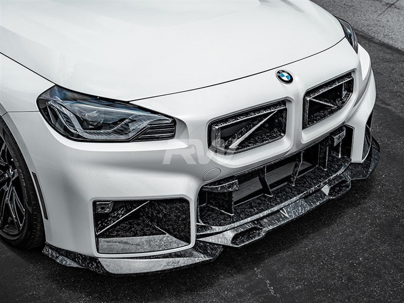 RW Carbon BMW G87 M2 Forged Carbon GTX Grilles-Exterior-Silicon Valley Bimmer