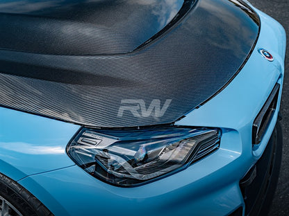 RW Carbon BMW G87 M2 / G42 2-Series Carbon Fiber DTM Hood-Exterior-Silicon Valley Bimmer