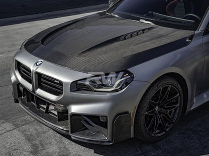 RW Carbon BMW G87 M2 / G42 2-Series Carbon Fiber GTX Hood-Exterior-Silicon Valley Bimmer