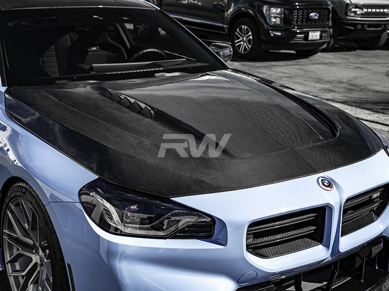 RW Carbon BMW G87 M2 / G42 2-Series Carbon Fiber GTX Hood-Exterior-Silicon Valley Bimmer