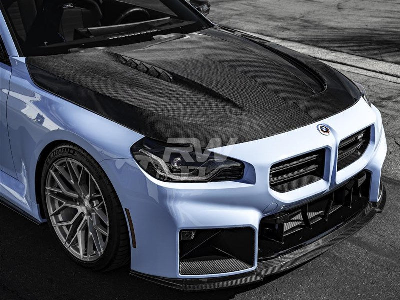 RW Carbon BMW G87 M2 / G42 2-Series Carbon Fiber GTX Hood-Exterior-Silicon Valley Bimmer