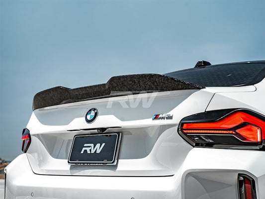 RW Carbon BMW G87 M2 G42 Forged Carbon Perf Style Trunk Spoiler-Exterior-Silicon Valley Bimmer