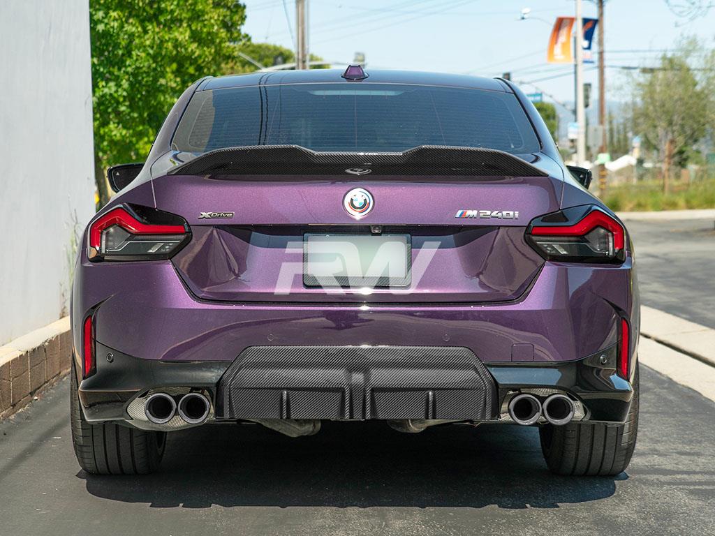 RW Carbon BMW G87 M2 G42 Performance Style CF Trunk Spoiler-Exterior-Silicon Valley Bimmer