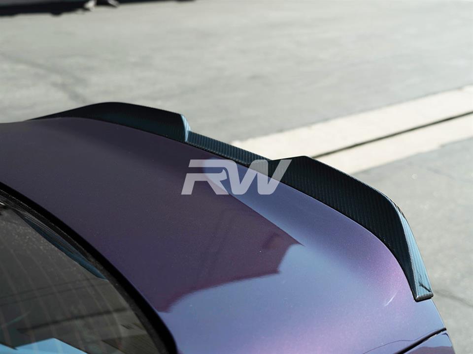 RW Carbon BMW G87 M2 G42 Performance Style CF Trunk Spoiler-Exterior-Silicon Valley Bimmer