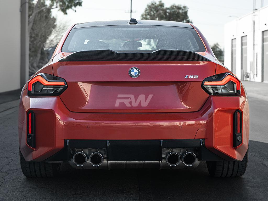 RW Carbon BMW G87 M2 G42 Performance Style CF Trunk Spoiler-Exterior-Silicon Valley Bimmer