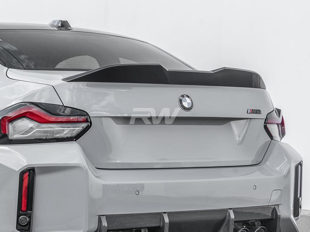 RW Carbon BMW G87 M2 G42 Performance Style CF Trunk Spoiler-Exterior-Silicon Valley Bimmer
