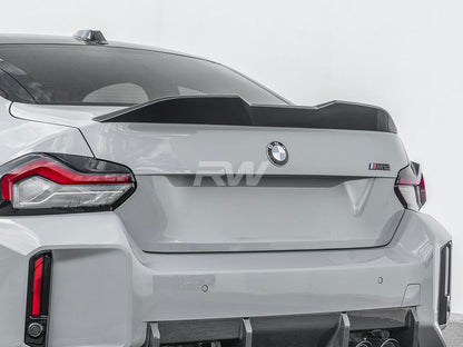 RW Carbon BMW G87 M2 G42 Performance Style CF Trunk Spoiler-Exterior-Silicon Valley Bimmer