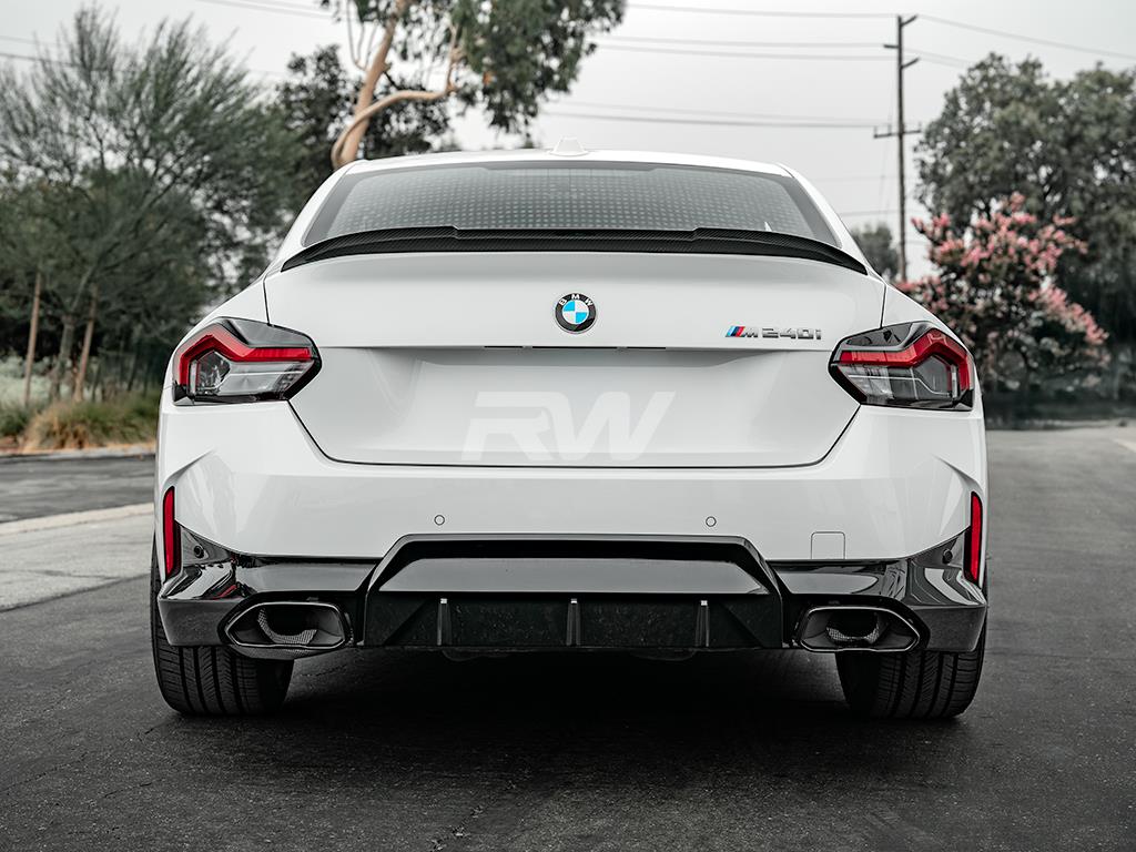 RW Carbon BMW G87 M2 G42 RWS Dry Carbon Fiber Trunk Spoiler-Exterior-Silicon Valley Bimmer