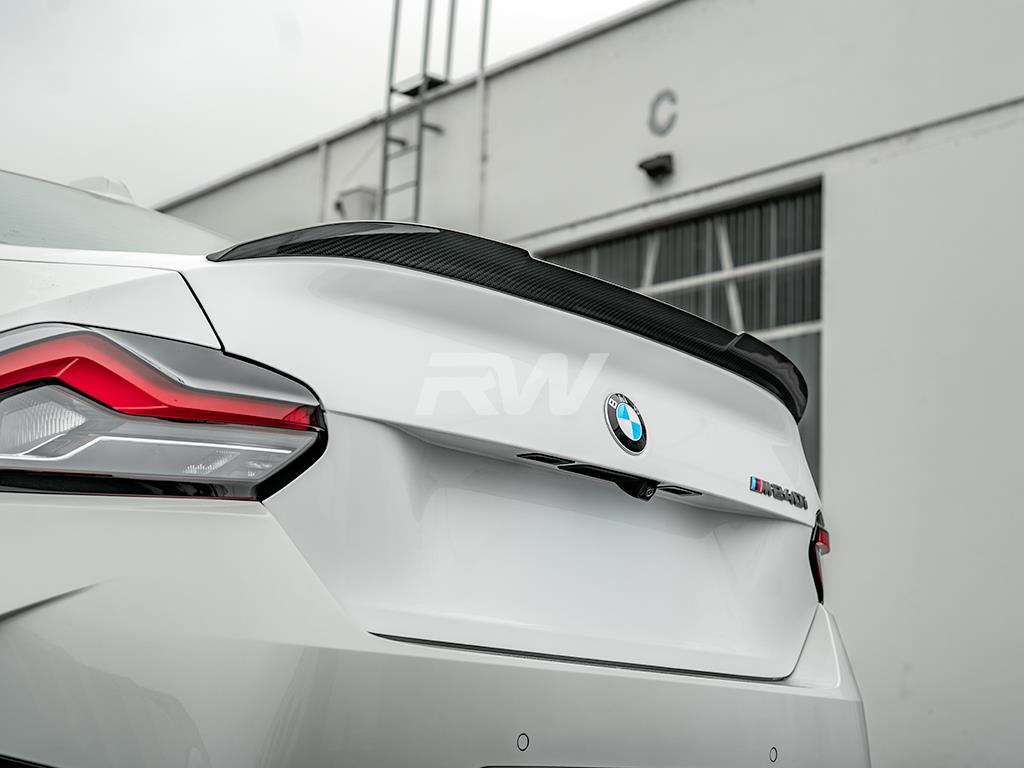 RW Carbon BMW G87 M2 G42 RWS Dry Carbon Fiber Trunk Spoiler-Exterior-Silicon Valley Bimmer