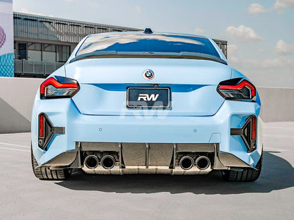 RW Carbon BMW G87 M2 G42 RWS Dry Carbon Fiber Trunk Spoiler-Exterior-Silicon Valley Bimmer
