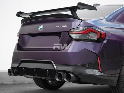 RW Carbon BMW G87 M2 G42 RWS Dry Carbon Fiber Trunk Spoiler-Exterior-Silicon Valley Bimmer