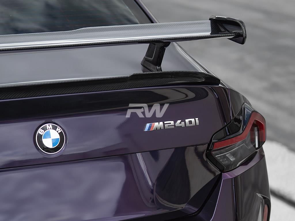 RW Carbon BMW G87 M2 G42 RWS Dry Carbon Fiber Trunk Spoiler-Exterior-Silicon Valley Bimmer
