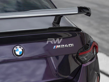 RW Carbon BMW G87 M2 G42 RWS Dry Carbon Fiber Trunk Spoiler-Exterior-Silicon Valley Bimmer