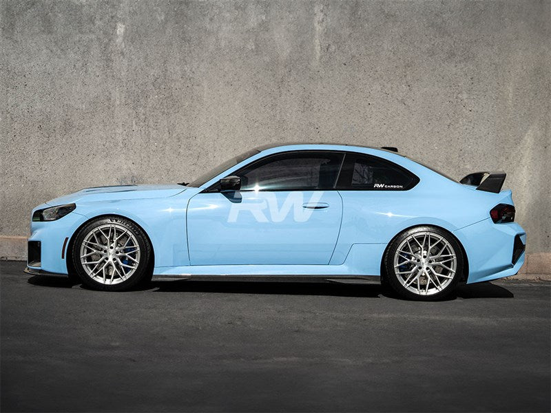 RW Carbon BMW G87 M2 GTX Carbon Fiber Side Skirt Extensions-Exterior-Silicon Valley Bimmer