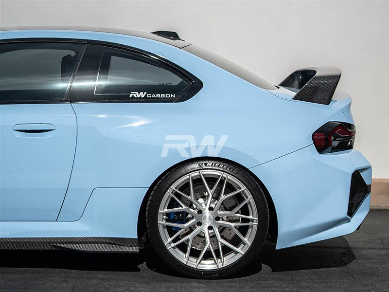 RW Carbon BMW G87 M2 GTX Carbon Fiber Side Skirt Extensions-Exterior-Silicon Valley Bimmer