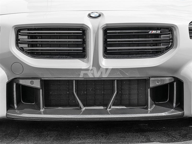 RW Carbon BMW G87 M2 OE Style CF Center Front Bumper Trim-Exterior-Silicon Valley Bimmer