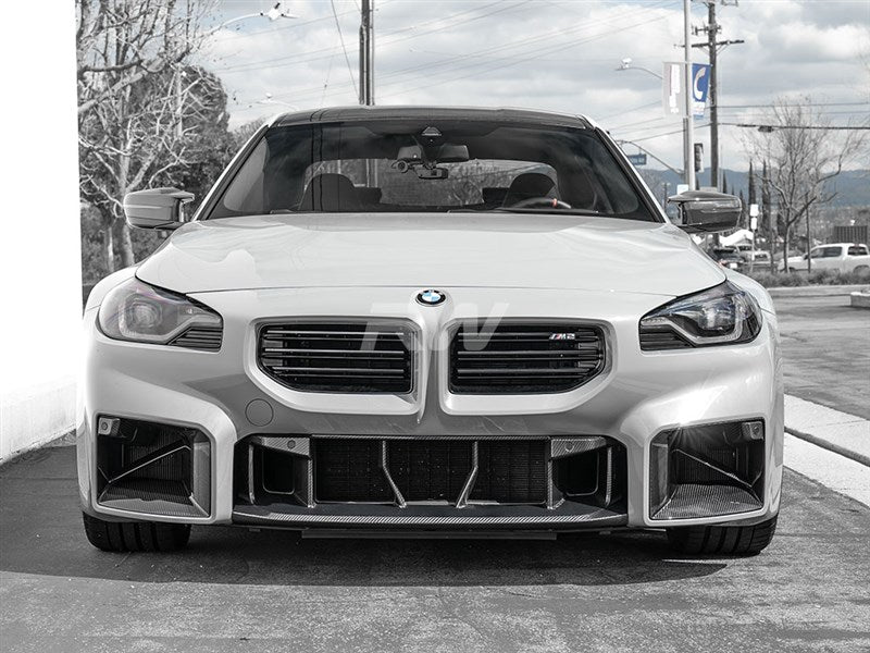 RW Carbon BMW G87 M2 OE Style CF Center Front Bumper Trim-Exterior-Silicon Valley Bimmer