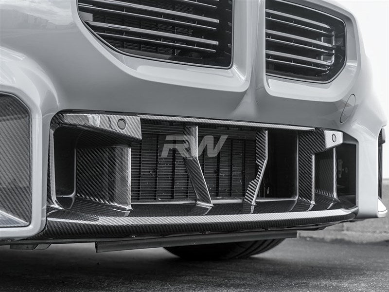RW Carbon BMW G87 M2 OE Style CF Center Front Bumper Trim-Exterior-Silicon Valley Bimmer