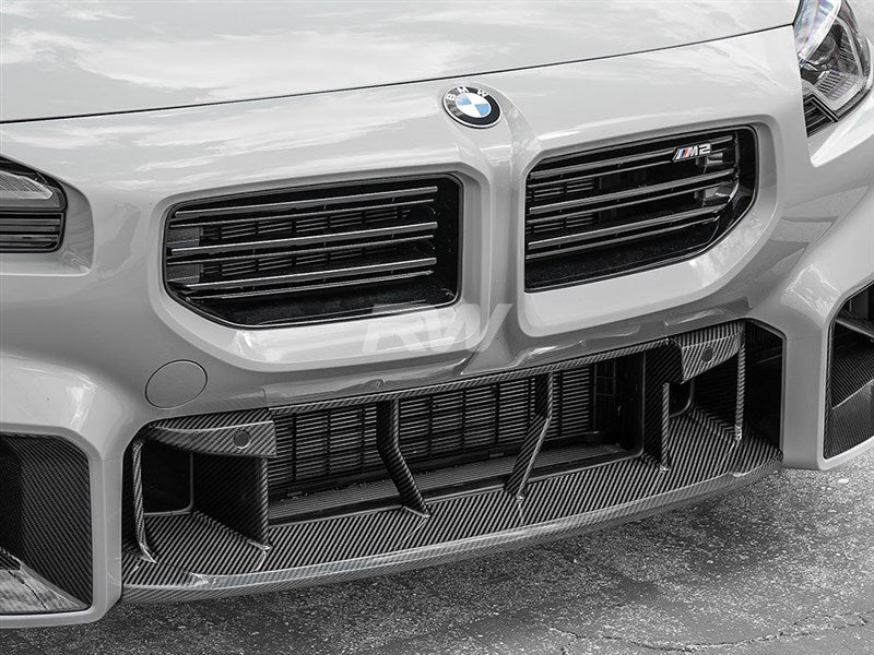 RW Carbon BMW G87 M2 OE Style CF Center Front Bumper Trim-Exterior-Silicon Valley Bimmer