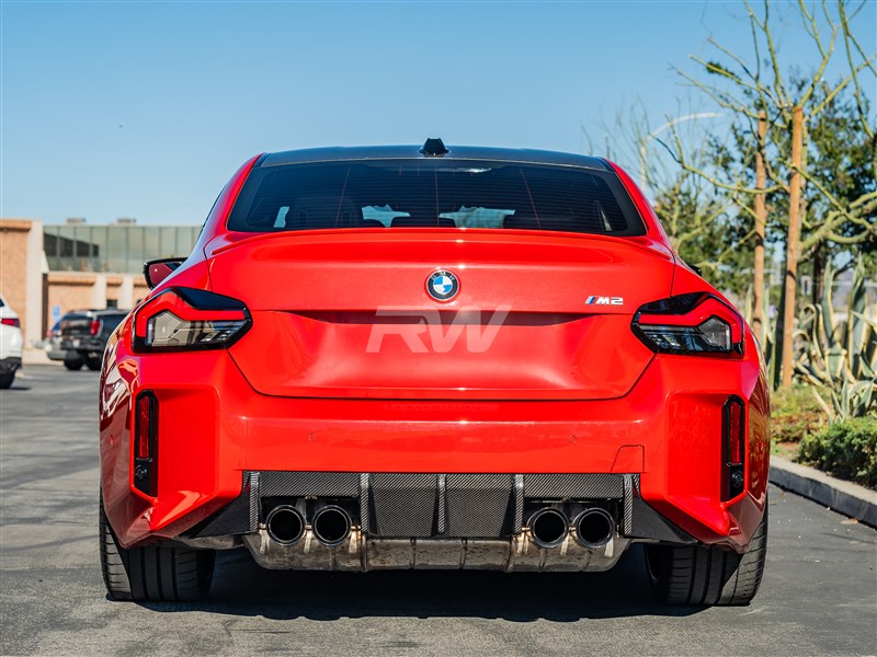 RW Carbon BMW G87 M2 Performance Style Carbon Fiber Diffuser-Exterior-Silicon Valley Bimmer