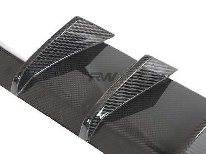 RW Carbon BMW G87 M2 RWS Carbon Fiber 3 Piece Rear Diffuser-Exterior-Silicon Valley Bimmer